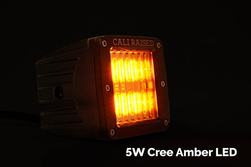 3x2 18W Amber LED Pod - all four overland