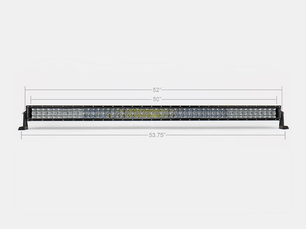 52" Dual Row 5D Optic OSRAM LED Bar - all four overland