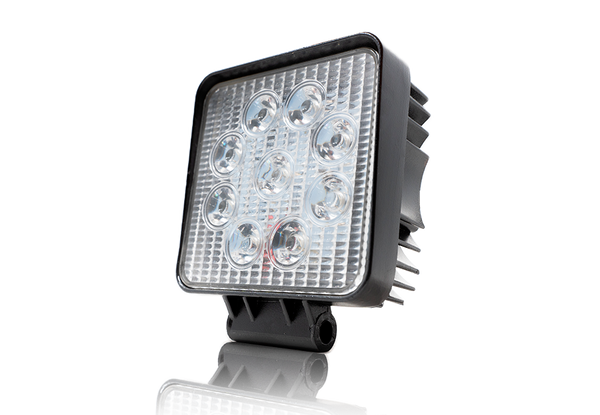 27W Square Work Light - all four overland